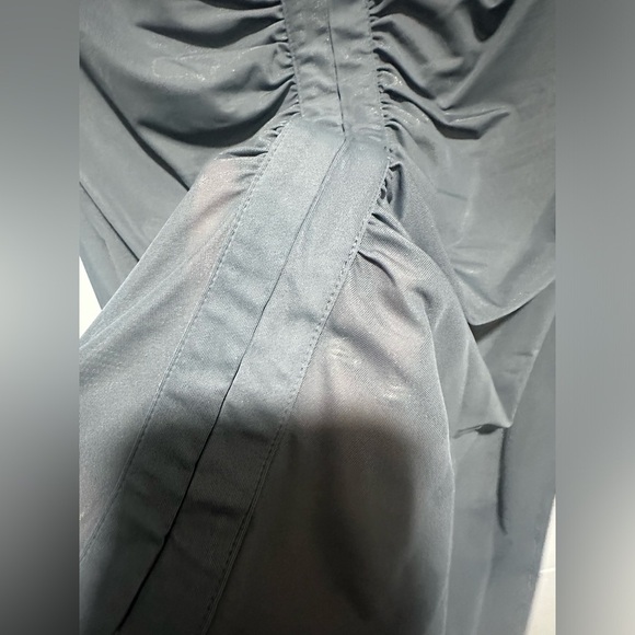 SKIMS Gunmetal Mesh Swim Cover Up Dress with hook closure size XXS NWT - Picture 5 of 5